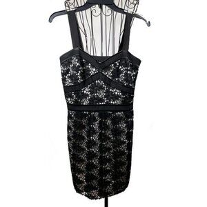 Rampage | Black Sleeveless Lace Cocktail D…